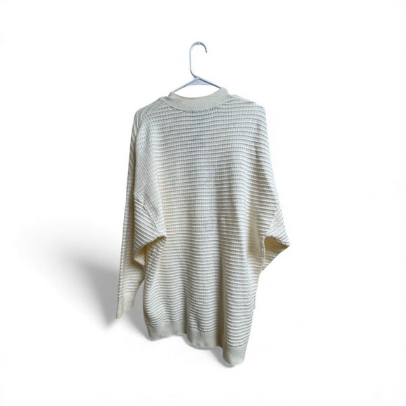 Express Cream Ribbed Button Front Cardigan Sweater NWT Size M - Picture 3 of 6